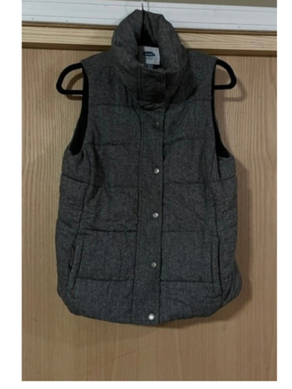 Old Navy Women's Tweed Puffer Vest SZ M
